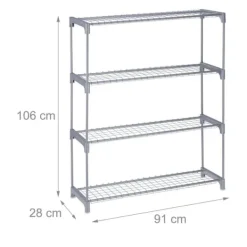 Plantestativer^Planteholder, 106x91x28 cm, Grå