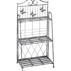 Clearance Planteholder, 44x25x96 cm, Sølv Plantestativer