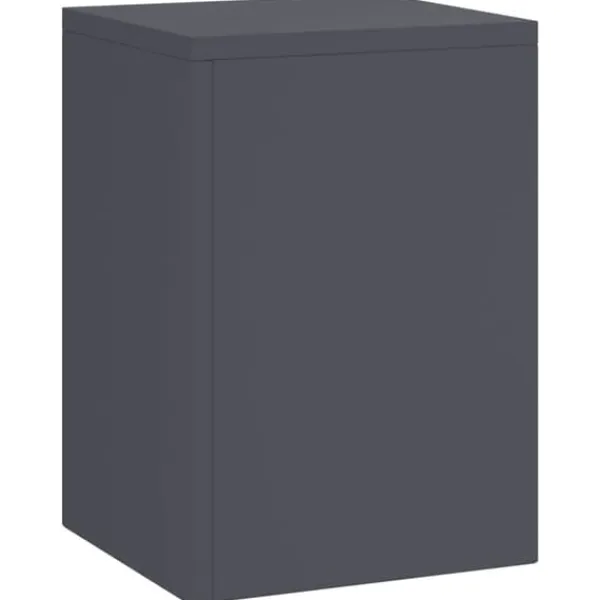 Online Planteholdere 3 pcs - Minimalistisk Udendørs Design | Farve: Antracit | Størrelse: 24x24x75 cm Plantestativer