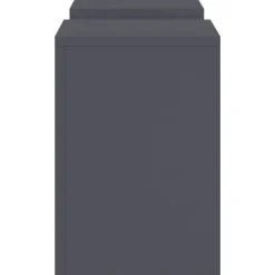 Best Planteholdere 2 stk - Minimalistisk Stål | Farve: Antracit | Størrelse: 24x24x35 cm Plantestativer