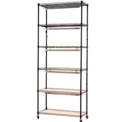 Hot Plantehylde, 6-niveaus indendørs planteholder med vækstlys, 75x35x180 cm Plantestativer