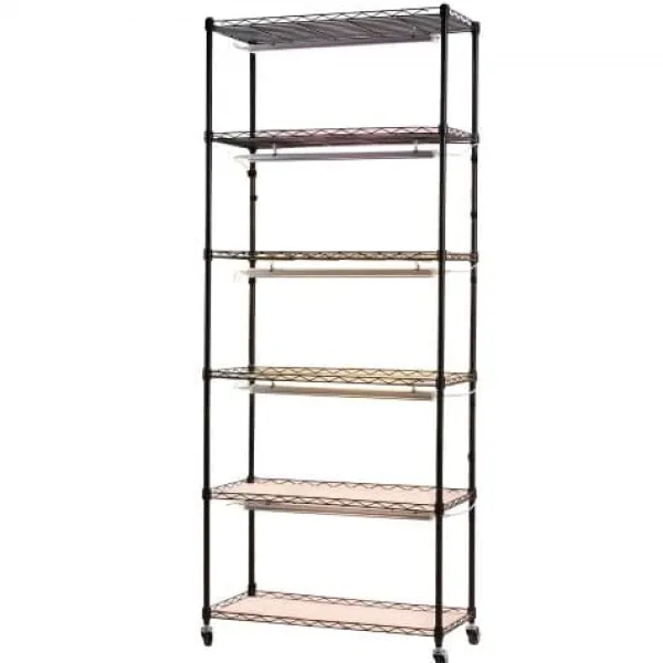 Hot Plantehylde, 6-niveaus indendørs planteholder med vækstlys, 75x35x180 cm Plantestativer