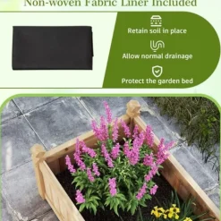 Online Plantekasse, 231×61×41 cm, Brun Plantningsbænke