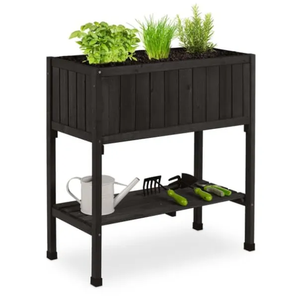 Discount Plantekasse, Hævet Fyrretræ, 80x74x38 cm Plantningsbænke