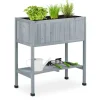 Outlet Plantekasse, Hævet Træ, 80.5x74x38 cm Plantningsbænke