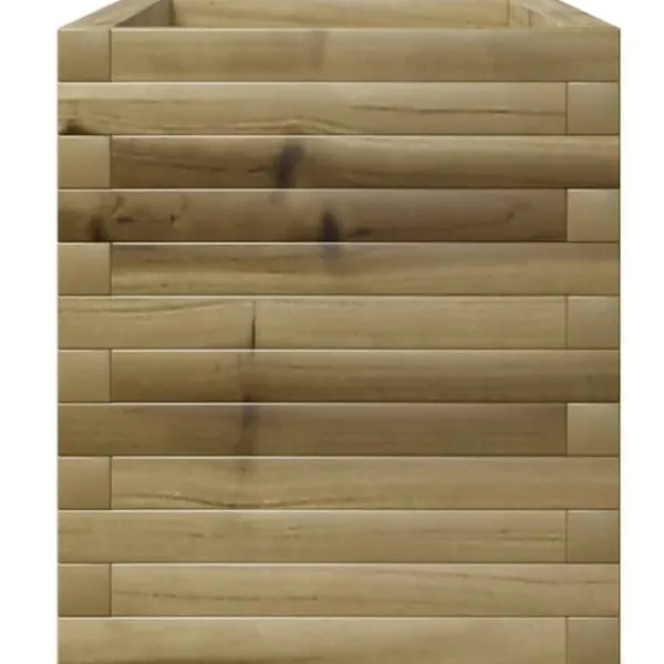 Plantningsbænke^Plantekasse i fyrretræ - Imprægneret og robust | Størrelse: 110x40x49,5 cm