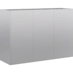 Krukker & Plantebeholdere^Plantekasse i galvaniseret stål - Holdbar og stilfuld | Størrelse: 120x40x80 cm