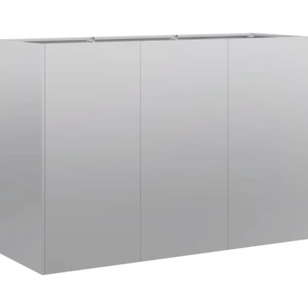 Krukker & Plantebeholdere^Plantekasse i galvaniseret stål - Holdbar og stilfuld | Størrelse: 120x40x80 cm