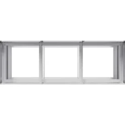 Krukker & Plantebeholdere^Plantekasse i galvaniseret stål - Holdbar og stilfuld | Størrelse: 120x40x80 cm