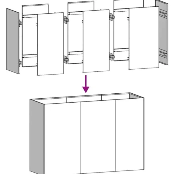Krukker & Plantebeholdere^Plantekasse i galvaniseret stål - Holdbar og stilfuld | Størrelse: 120x40x80 cm