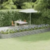 Sale Plantekasse i galvaniseret stål - Højbed tilhave og terrasse | Størrelse: 507x100x36 cm | Farve: Sølvfarvet Plantningsbænke