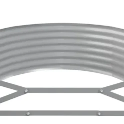 New Plantekasse i galvaniseret stål - Robust højbed | Farve: Antracitgrå | Størrelse: 249x100x36 cm Plantningsbænke