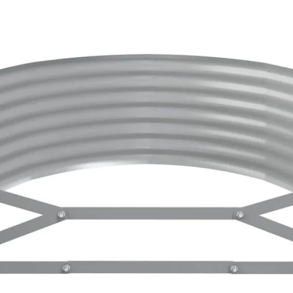 Plantningsbænke^Plantekasse i galvaniseret stål - Højbed til haven | Størrelse: 175x100x36 cm | Farve: Antracitgrå