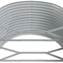Plantningsbænke^Plantekasse i galvaniseret stål - Højbed til have og terrasse | Størrelse: 249x100x68 cm | Farve: Grøn