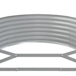 Plantningsbænke^Plantekasse i galvaniseret stål - Højbed | Størrelse: 322x100x36 cm | Farve: Grå