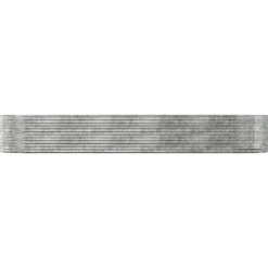 Plantningsbænke^Plantekasse i galvaniseret stål - Højbed | Størrelse: 447x140x68 cm | Farve: Sølv