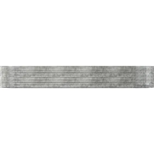 Plantningsbænke^Plantekasse i galvaniseret stål - Højbed | Størrelse: 447x140x68 cm | Farve: Sølv