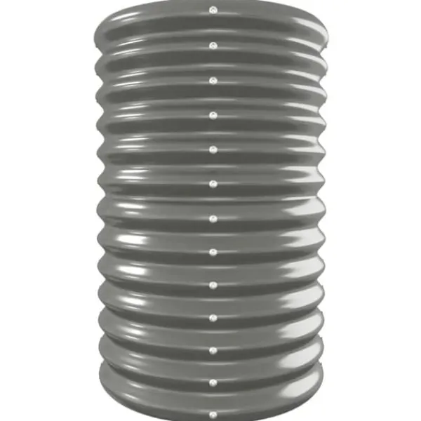 Best Plantekasse i galvaniseret stål - Højbed | Størrelse: 332x40x68 cm | Farve: Grå Plantningsbænke