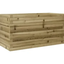 Sale Plantekasse i imprægneret fyrretræ - Robust og dekorativ | Størrelse: 90x40x45,5 cm Krukker & Plantebeholdere
