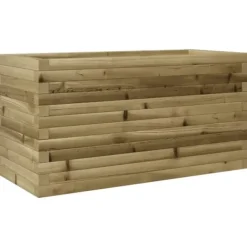 Sale Plantekasse i imprægneret fyrretræ - Robust og dekorativ | Størrelse: 90x40x45,5 cm Krukker & Plantebeholdere