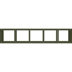 Sale Plantekasse i koldvalset stål - Stilfuld højbed til have | Farve: Olivengrøn | Størrelse: 200x40x80 cm Krukker & Plantebeholdere