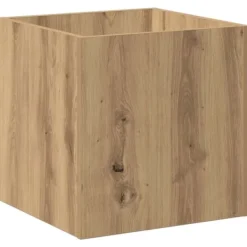 Hot Plantekasse i konstrueret træ - Dekorativ blomsterkrukke | Størrelse: 40x40x40 cm Krukkeplanter Indendørs
