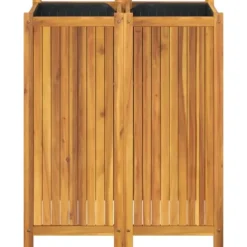 Krukker & Plantebeholdere^Plantekasse i massivt akacietræ med for - Dyrkning & Dekoration | Størrelse: 84x42x100 cm