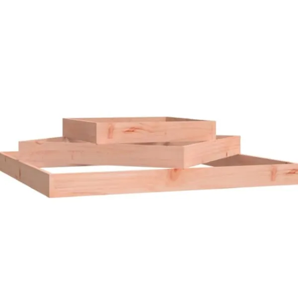 Online Plantekasse i massivt douglasgran - 3 niveauer | Størrelse: 112x112x27 cm Krukker & Plantebeholdere