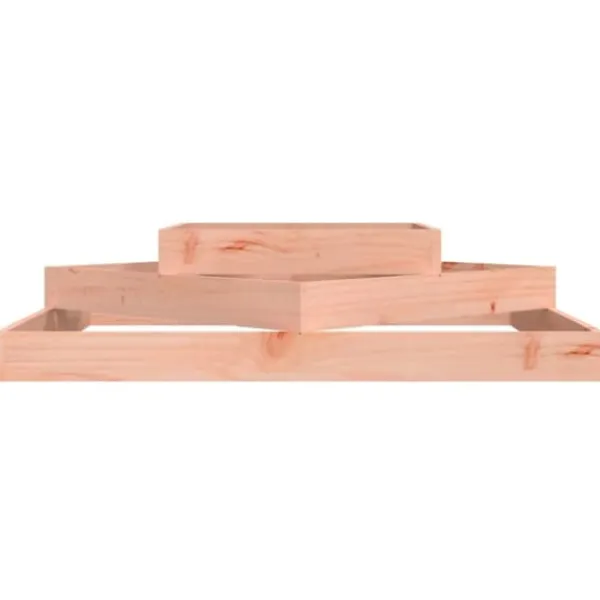 Online Plantekasse i massivt douglasgran - 3 niveauer | Størrelse: 112x112x27 cm Krukker & Plantebeholdere