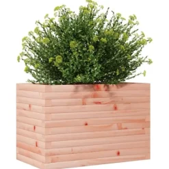 Hot Plantekasse i massivt douglasgran - Stabil og dekorativ | Størrelse: 70x40x45,5 cm Krukker & Plantebeholdere