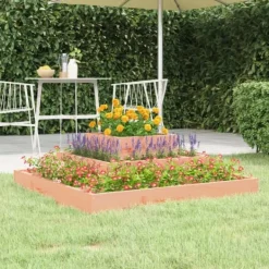 Clearance Plantekasse i massivt douglasgran - 3 niveauer | Størrelse: 80x80x27 cm Krukker & Plantebeholdere