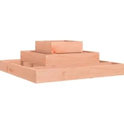Clearance Plantekasse i massivt douglasgran - 3 niveauer | Størrelse: 80x80x27 cm Krukker & Plantebeholdere