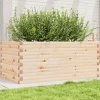 Sale Plantekasse i massivt fyrretræ - Robust og dekorativ | Størrelse: 110x60x45,5 cm Plantningsbænke