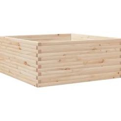 Plantningsbænke^Plantekasse i massivt fyrretræ - Rustik og holdbar | Størrelse: 110x110x46 cm