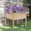Clearance Plantekasse i massivt fyrretræ - Holdbar og vejrbestandig | Størrelse: 70x70x70 cm Krukker & Plantebeholdere