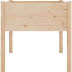 Clearance Plantekasse i massivt fyrretræ - Holdbar og vejrbestandig | Størrelse: 70x70x70 cm Krukker & Plantebeholdere