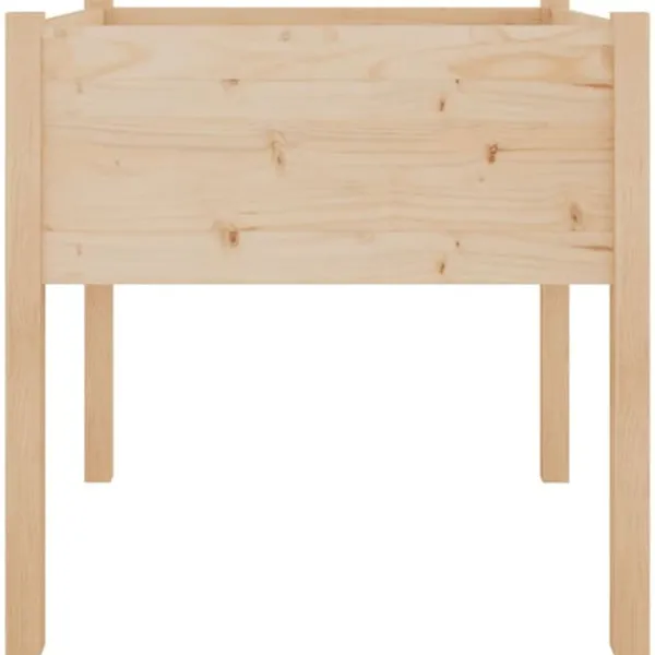 Clearance Plantekasse i massivt fyrretræ - Holdbar og vejrbestandig | Størrelse: 70x70x70 cm Krukker & Plantebeholdere