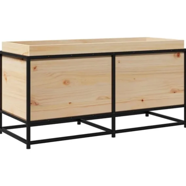 Plantningsbænke^Plantekasse i massivt fyrretræ - Dekorativ have- og altankasse | Størrelse: 100x40x50 cm