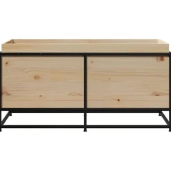 Plantningsbænke^Plantekasse i massivt fyrretræ - Dekorativ have- og altankasse | Størrelse: 100x40x50 cm