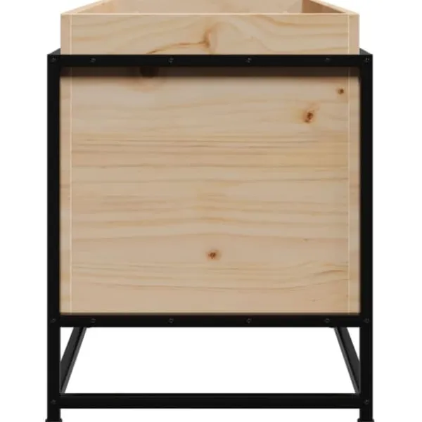 Plantningsbænke^Plantekasse i massivt fyrretræ - Dekorativ have- og altankasse | Størrelse: 100x40x50 cm