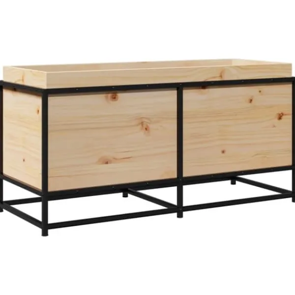 Plantningsbænke^Plantekasse i massivt fyrretræ - Dekorativ have- og altankasse | Størrelse: 100x40x50 cm