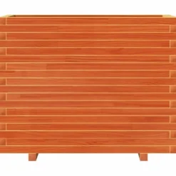 Krukker & Plantebeholdere^Plantekasse i massivt fyrretræ - Dekorativ havekasse | Størrelse: 90x40x72 cm | Farve: Gyldenbrun