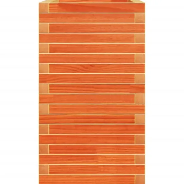 Krukker & Plantebeholdere^Plantekasse i massivt fyrretræ - Dekorativ havekasse | Størrelse: 90x40x72 cm | Farve: Gyldenbrun