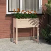 Outlet Plantekasse i massivt fyrretræ - Robust og dekorativ | Størrelse: 78x40x81 cm Plantningsbænke