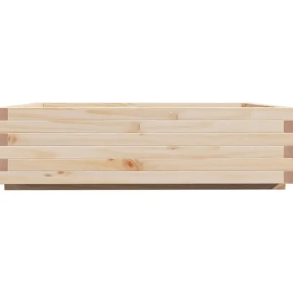 Sale Plantekasse i massivt fyrretræ - 90x90x26,5 cm | Størrelse: 90x90x26,5 cm Plantningsbænke