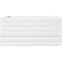 Blomster^Plantekasse i massivt fyrretræ - Dybde: 50x50x23 cm | Farve: Hvid