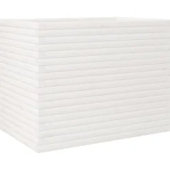 Best Plantekasse i massivt fyrretræ - Dekorativ havekasse | Størrelse: 90x60x68,5 cm | Farve: Hvid Plantningsbænke