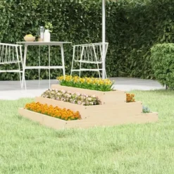 Plantningsbænke^Plantekasse i massivt fyrretræ - Dekorativ og robust | Størrelse: 80x80x27 cm