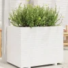 Best Plantekasse i massivt fyrretræ - Dekorativ havekasse | Størrelse: 90x60x72 cm | Farve: Hvid Krukker & Plantebeholdere