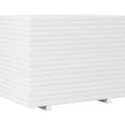 Best Plantekasse i massivt fyrretræ - Dekorativ havekasse | Størrelse: 90x60x72 cm | Farve: Hvid Krukker & Plantebeholdere